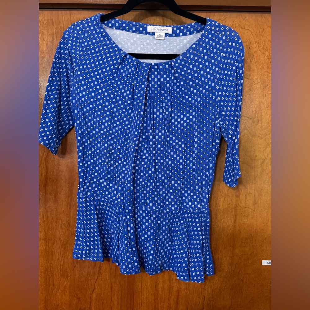 Liz Claiborne Top Medium Blue